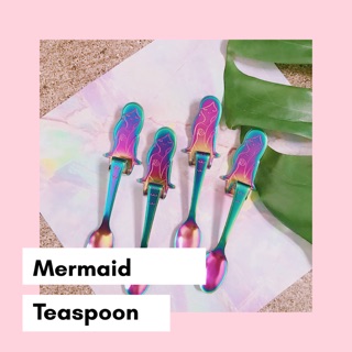 Mermaid Teaspoon (Rainbow, 1pc)