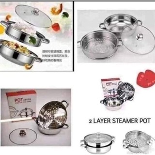 2 LAYER 28 CM STEAMER AND COOKING POT
