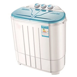 ♂✐Double tub mini washing machine Small semi-automatic double tub washing machine 3.6kg Capacity Was (4)