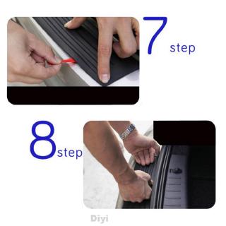 Car Styling Door Sill Guard Bumper Protector Trim Cover Protective Strip (7)