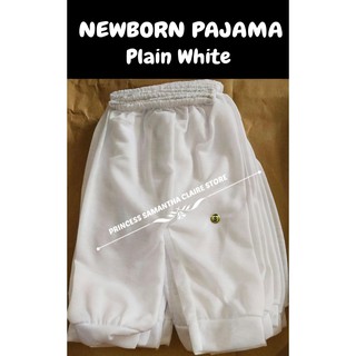 PLAIN WHITE PAJAMA | Cotton Material for Newborn Baby