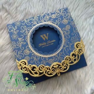 Lasercut Invitation Cover - LC#19: EXTRAVAGANT (White, Blue) +Free Cardstock [ONHAND, READY MADE] (3)