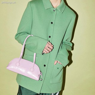 ✥❡✑Armpit bag 2021 new trendy candy color retro niche oil wax leather baguette long handle single shoulder handbag female