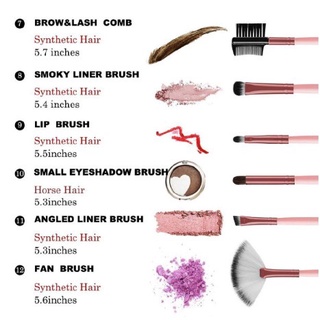 12 Pcs/set Professional makeup Brushes Cosmetic Kit With Box (8)
