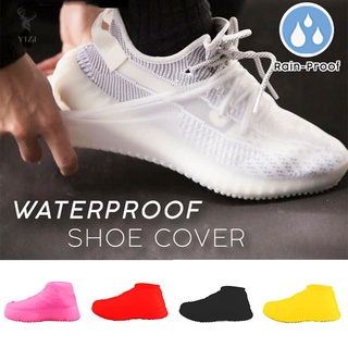 COD& Waterproof Shoe Covers Cycling Rain Reusable Silicone Elastic Anti-Slip Protection for Outdoor
