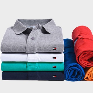 【Hot Sale】 Men's Wear Plus Size Cotton Polo Shirt Summer Lapel T-shirt male short sleeve polo shirt loose fattening increase code Paul casual men''s blouse (1)