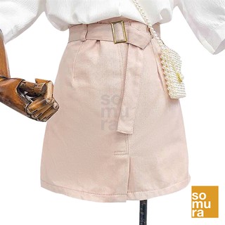 Korean Denim Skirt with Belt (SM662)
