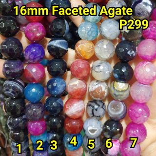 14mm Faceted Agate P299