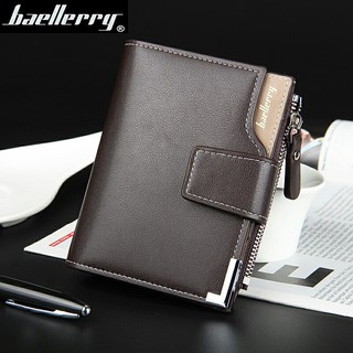 Baellerry D1282 Men's Short Casual Wallet Multifunctional Zipper Wallet Coin Purse COD