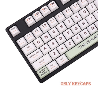 132 Key PBT Keycap Cherry Profile DYE-SUB Personalized THIS IS PLASTIC Keycaps For Mechanical Keyboard Filco 87 104 (3)