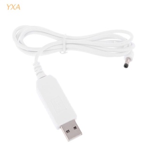 YXA 1m White Universal 90 Degree USB 5V To 12V x mm Step Up Adapter Cable For WiFi Router Speaker LED Camera and more