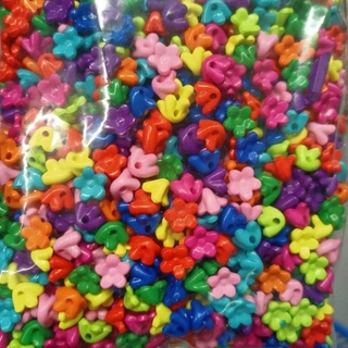 pastel flower beads 1/4kg