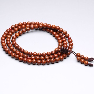 6mm 8mm 10mm Buddhist 108 Star Moon Bodhi Beads Rosary Old Red Lotus Bodhi Prayer Mala Necklaces
