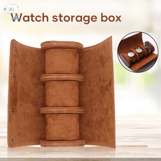 Multifunctional Watch Roll Travel Case Leather Watch Roll Box Watch Roll Organizer for Men