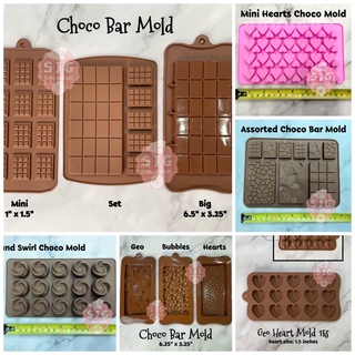 Choco bar Acrylic or silicone Mold chocolate mold round heart mold