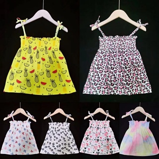 Colorful Baby Girl Dress flower Dress strap dress cotton skirt