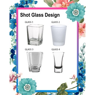Personalized Shot Glass / Customized Shot Glass ( Permanent Etch / Decals)