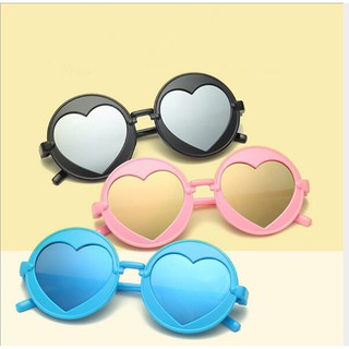 2019 Kids Round Heart Sunglasses Girls Lovely Sunglasses Boys Korean Edition Heart Sunglasses Gifts