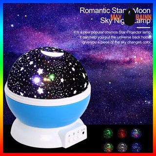 【New】[MN]Star Projector Lamp Children LED Night Light Lamp Decor Rotating Starry Lamp