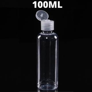 100ML Boston flip top cap clear Empty bottle HIGH QUALITY 1PC.