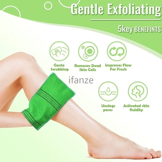 Ready Stock Korean italy exfoliating body scrub towel Bath Massage Skin Care Body Clean Exfoliate (Body scrubber) (ifanze)