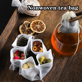 100pcs Tea bags Empty Scented TeaBags With String Heal Seal Filter Disposable Tea Bag Herb Loose Tea