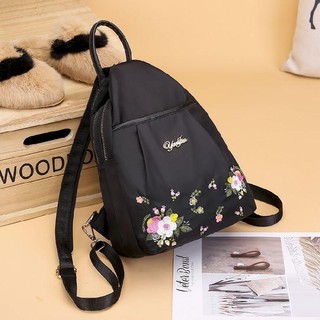 Backpack women 2021 new canvas ethnic style small backpack mini Korean version of the wild nylon Oxf