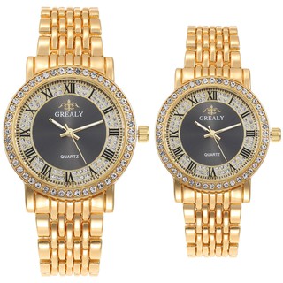 ▬❀New Men s Fashion Quartz Watch Steel Watch Roman Diamond Scale Couple Watch Pair Watch