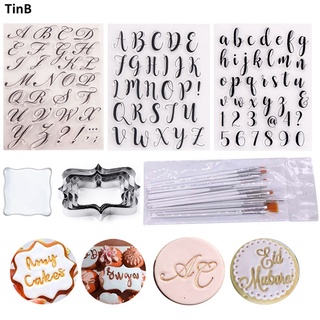 Alphabet Fondant Cookie Stamp Silicone Mold Letters Biscuit Fondant Mold Baking Tools