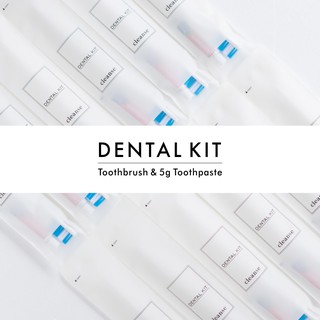 100 PACKS HOTEL DENTAL KIT TOOTHBRUSH BLUE B WITH TOOTHPASTE