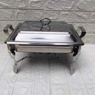 Dinner Tray Serving 6L Chafing Dish Buffet Stoves Caterer Food Warmer