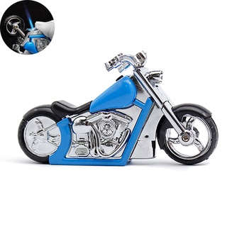 Jet Torch Lighter Windproof Motorcycle Shape Blue Flame Lighter Refillable Butane Gas Lighter