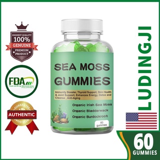 LUDINGJI Sea Moss Gummies 60 gummies Immunity Booster, Thyroid Support, Skin Health &Joint Support