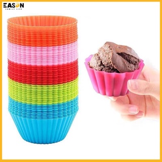 EasonShop Baking Cup Liner Baking Molds Round Shape Silicone Cupcake Mould Maker Mold Tray DIY Cake