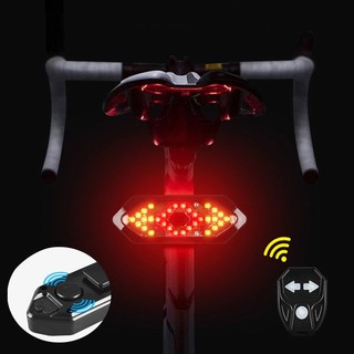 Bike Turn Signals Remote Control Bicycle Direction Indicator MTB LED Rear Light USB Rechargeable