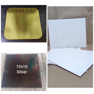 10x10 square board Gold|Silver|White sold by 5 pcs