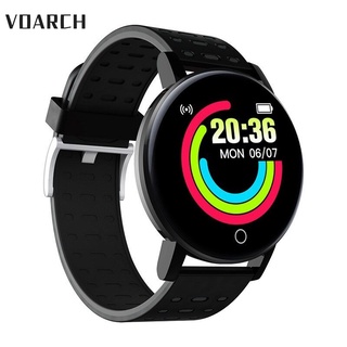 2021 119S Smart Watch Men Women Blood Pressure Waterproof Sport Round Smartwatch Smart Clock Fitness Tracker For Android IOS