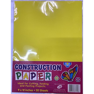 Construction Paper 20sheets/pack (9x12)