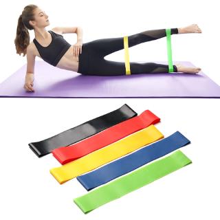 【RYT】5 Colors Yoga Resistance Rubber Bands Indoor Outdoor Fitness Equipment 0.35mm-1.1mm Pilates Sport Training Workout Elastic Bands