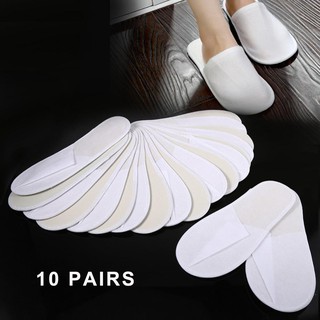 10 Pairs/Lot Disposable Guest Slippers Travel Hotel Slippers SPA Slipper Shoes