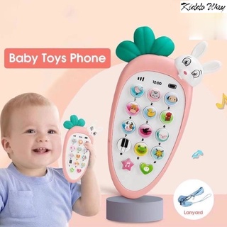 Baby Phone Toy Educational Toys Cellphone English Learning Toy with Music Light