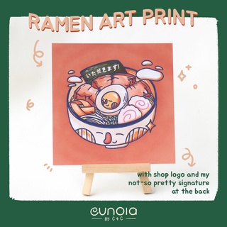 Cute Ramen Matte Laminated Art Print, EUNOIA by C&C