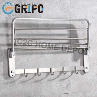 ❒☋GRIPO sus304 stainless space saver solid towel holder