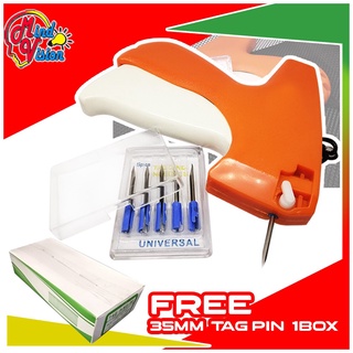 Ready Stock/☏❧✐Garment Pricing Tagging Gun Orange Free 35mm Labelling Tag Pin 5000pcs