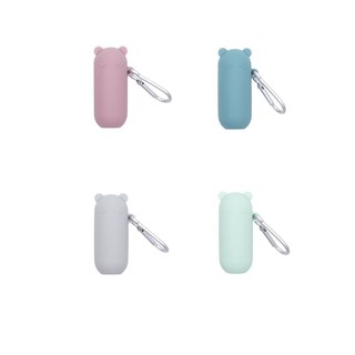 100% Food Grade We Might Be Tiny Keepies Reusable Washable Silicone Straw with Case and Brush