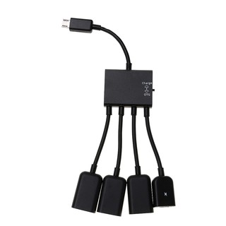 Micro USB to 3-Port USB 2.0 with 1-Port Charge Micro USB HUB