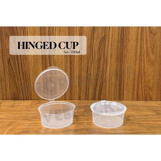 [ 60pcs ] Microwavable 5oz ( 150ml ) Hinged Cups