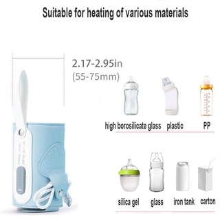 5V 2A USB Baby Bottle Fast Warmer Heater Thermal Insulation Bag Thermo Baby Feeding Bottle Warmer