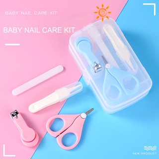 4pcs Baby Nail Care Kit Baby Cleaning Toils Nail Care