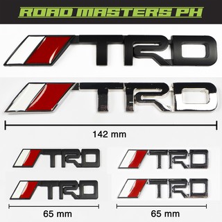 TRD Emblem Chrome or Black for Toyota (Screw-Type for Grill)